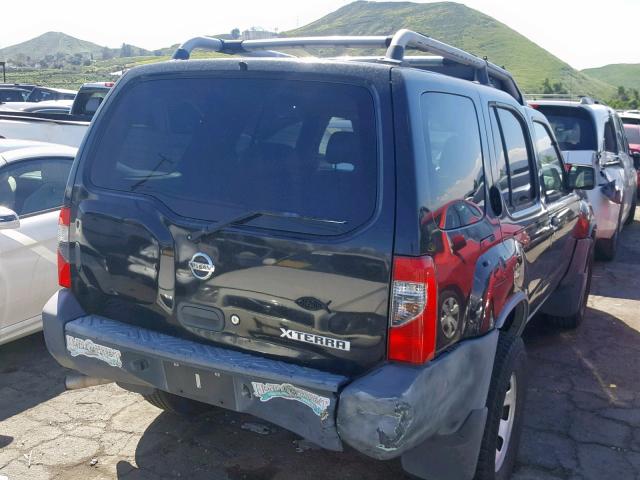 5N1DD28TX4C653788 - 2004 NISSAN XTERRA XE BLACK photo 4