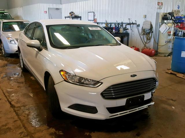 3FA6P0G76ER344731 - 2014 FORD FUSION S WHITE photo 1