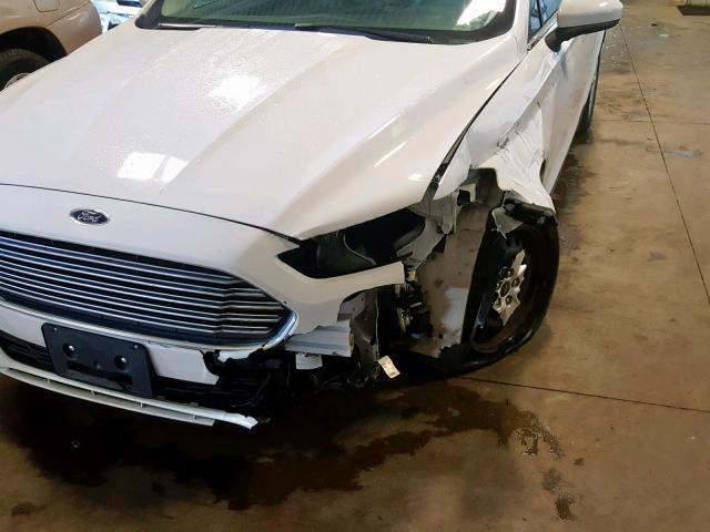 3FA6P0G76ER344731 - 2014 FORD FUSION S WHITE photo 9