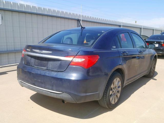 1C3CCBAB8EN210196 - 2014 CHRYSLER 200 LX BLUE photo 4