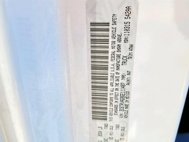 3C6TRVAG9GE111487 - 2016 RAM PROMASTER 白色 照片 10