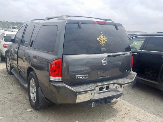 5N1AA08A54N743577 - 2004 NISSAN ARMADA SE GRAY photo 3