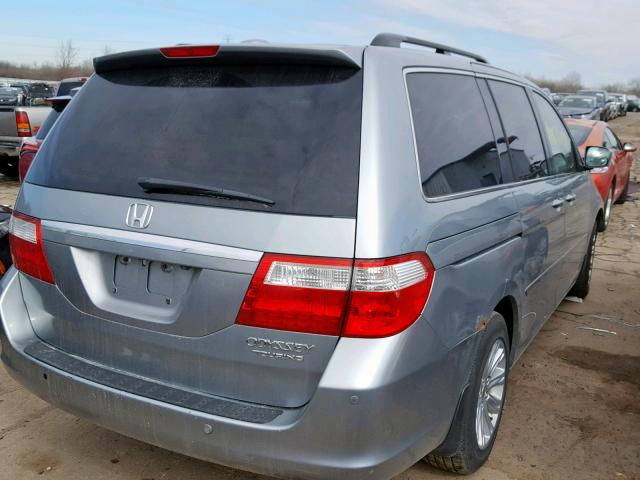 5FNRL38885B103086 - 2005 HONDA ODYSSEY TO GRAY photo 4