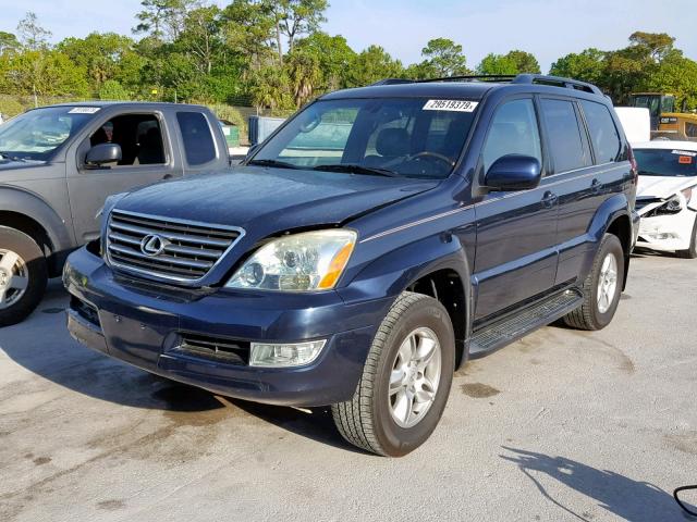 JTJBT20X740028258 - 2004 LEXUS GX 470 BLUE photo 2