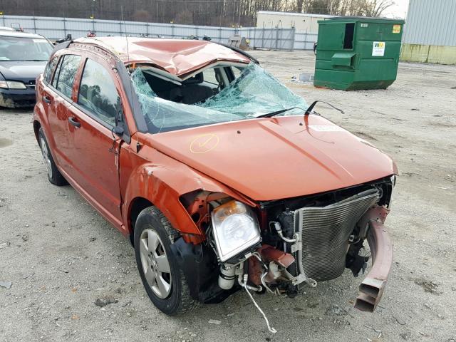 1B3HB28B97D213225 - 2007 DODGE CALIBER ORANGE photo 1