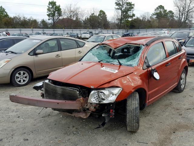 1B3HB28B97D213225 - 2007 DODGE CALIBER ORANGE photo 2