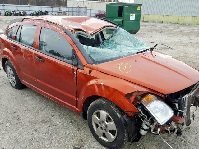 1B3HB28B97D213225 - 2007 DODGE CALIBER ORANGE photo 9