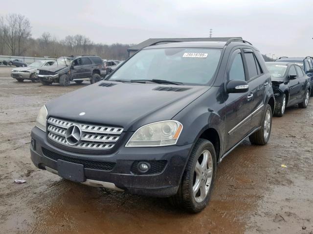 4JGBB86E56A063727 - 2006 MERCEDES-BENZ ML 350 BLACK photo 2