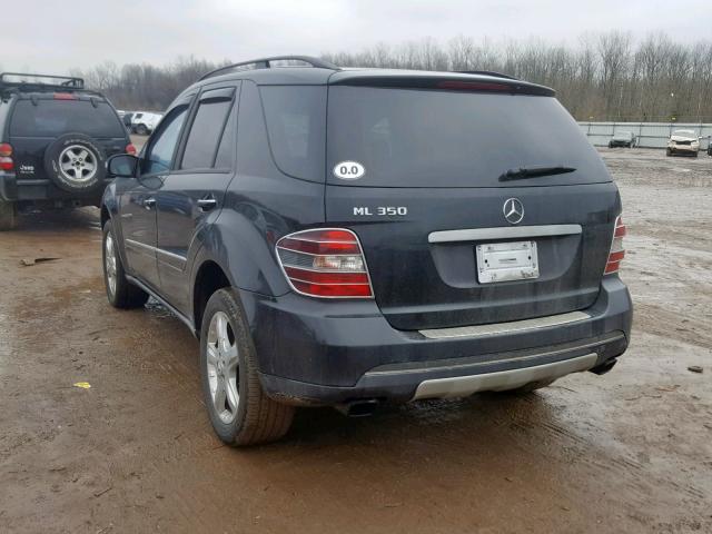 4JGBB86E56A063727 - 2006 MERCEDES-BENZ ML 350 BLACK photo 3