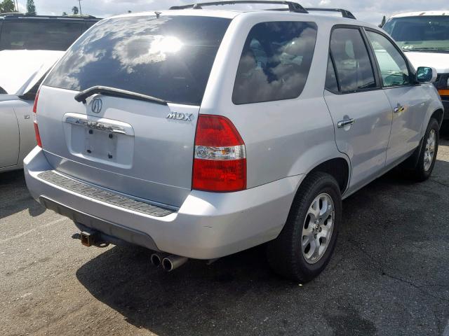 2HNYD188X1H531026 - 2001 ACURA MDX TOURIN SILVER photo 4