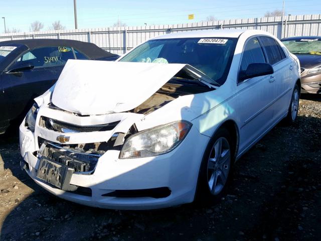 1G1ZA5E16BF137164 - 2011 CHEVROLET MALIBU LS WHITE photo 2