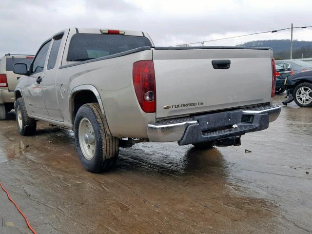 1GCCS198558160227 - 2005 CHEVROLET COLORADO BEIGE photo 3