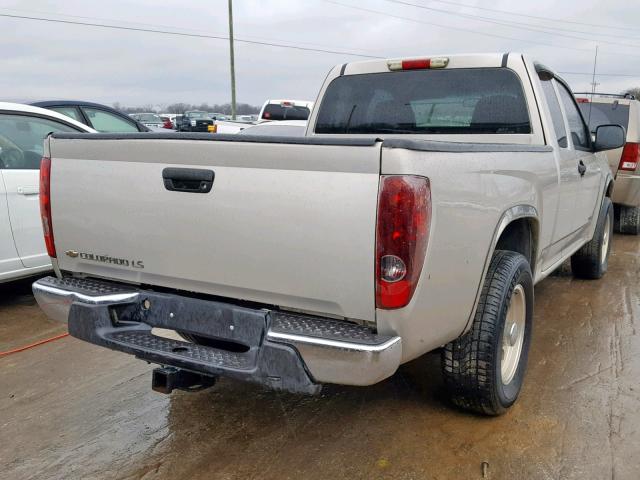 1GCCS198558160227 - 2005 CHEVROLET COLORADO BEIGE photo 4