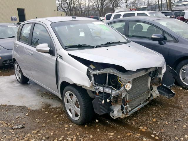 KL1TD66E19B652383 - 2009 CHEVROLET AVEO LS SILVER photo 1