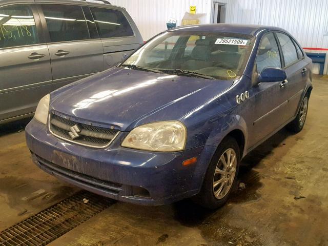 KL5JD56Z26K318426 - 2006 SUZUKI FORENZA BLUE photo 2