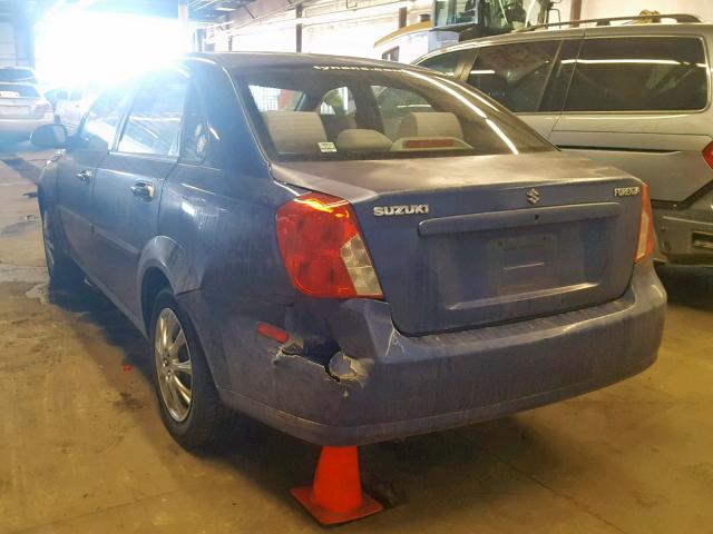 KL5JD56Z26K318426 - 2006 SUZUKI FORENZA BLUE photo 3