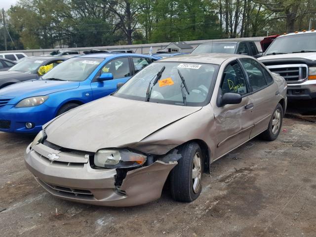 1G1JF52FX47169756 - 2004 CHEVROLET CAVALIER L BEIGE photo 2