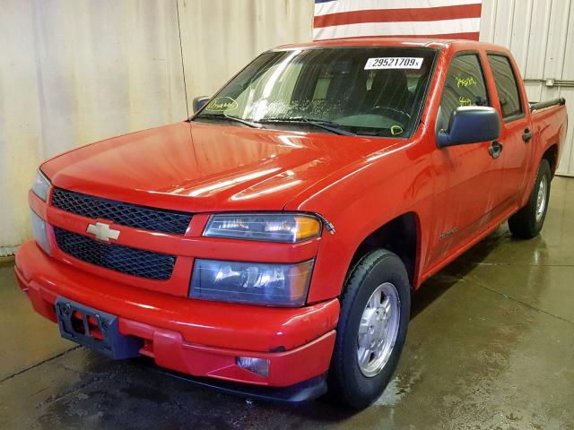 1GCCS136158112702 - 2005 CHEVROLET COLORADO RED photo 2