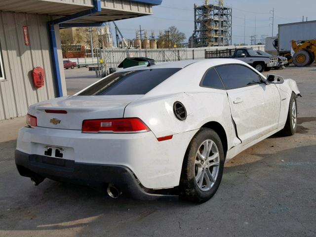 2G1FA1E31E9178733 - 2014 CHEVROLET CAMARO LS WHITE photo 4