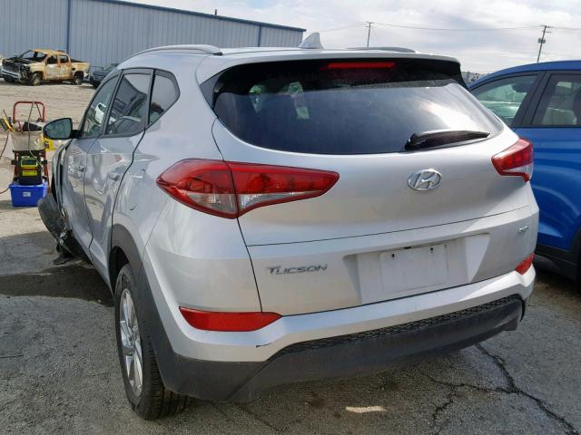 KM8J3CA44JU726089 - 2018 HYUNDAI TUCSON SEL SILVER photo 3