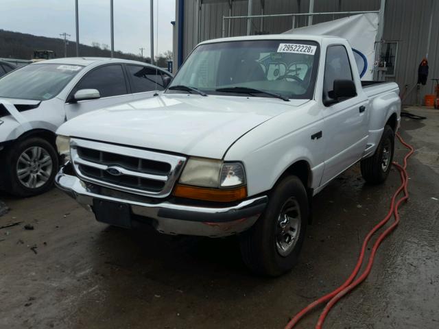 1FTYR10C9XPA41611 - 1999 FORD RANGER WHITE photo 2