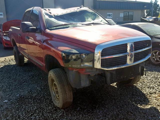 3D7KS28C56G278514 - 2006 DODGE RAM 2500 S RED photo 1