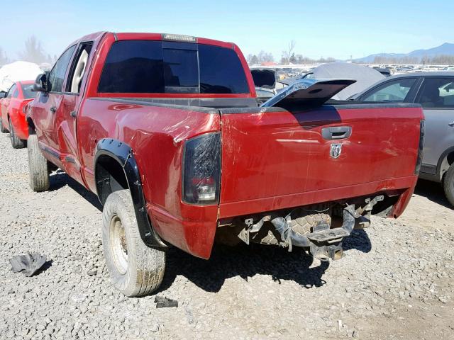 3D7KS28C56G278514 - 2006 DODGE RAM 2500 S RED photo 3