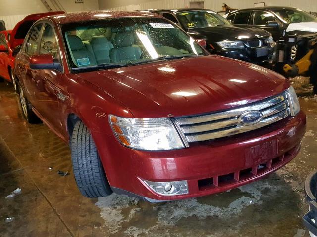 1FAHP24W68G161132 - 2008 FORD TAURUS SEL RED photo 1