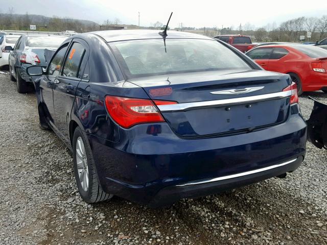 1C3CCBBB4DN570983 - 2013 CHRYSLER 200 BLUE photo 3