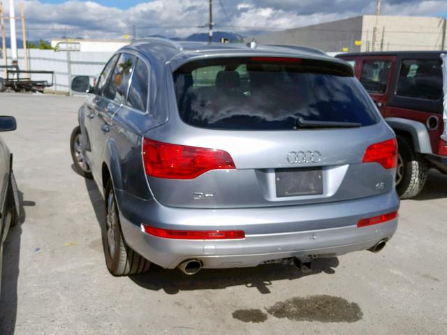 WA1AV74L57D010670 - 2007 AUDI Q7 4.2 QUA SILVER photo 3