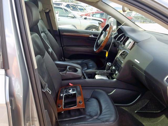 WA1AV74L57D010670 - 2007 AUDI Q7 4.2 QUA SILVER photo 5