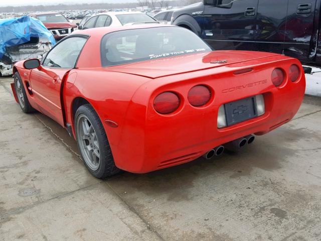 1G1YY12S625117354 - 2002 CHEVROLET CORVETTE Z RED photo 3