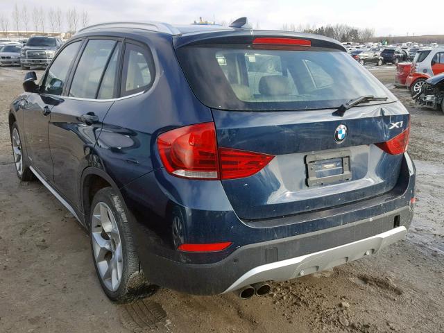 WBAVL1C52EVR93468 - 2014 BMW X1 XDRIVE2 BLUE photo 3