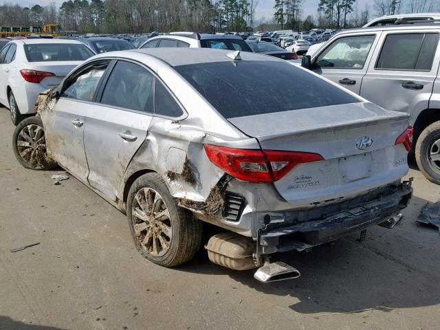 5NPE34AFXGH273340 - 2016 HYUNDAI SONATA SPO SILVER photo 3