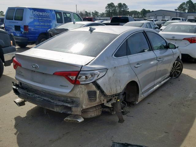 5NPE34AFXGH273340 - 2016 HYUNDAI SONATA SPO SILVER photo 4