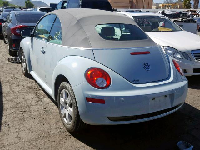 3VWRF31Y26M302646 - 2006 VOLKSWAGEN NEW BEETLE Mavi foto 3
