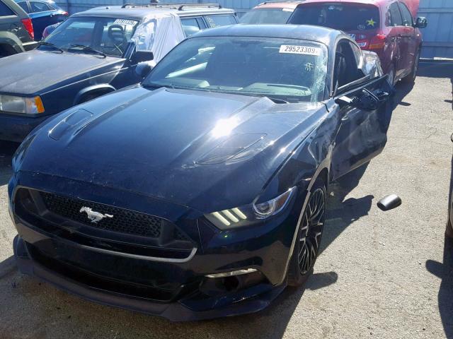 1FA6P8CF8H5266990 - 2017 FORD MUSTANG GT BLACK photo 2