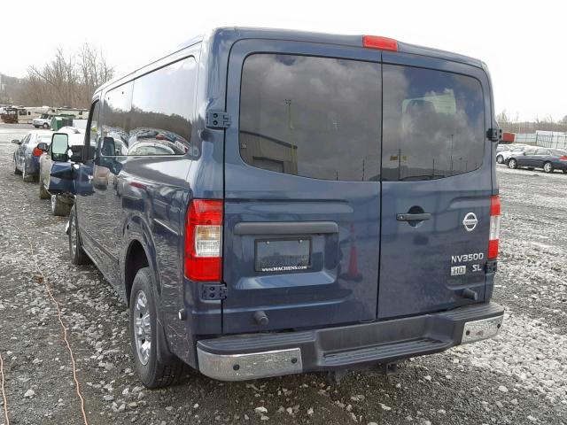 5BZAF0AA1GN854339 - 2016 NISSAN NV 3500 BLUE photo 3