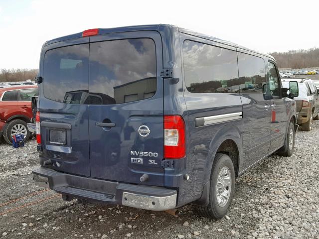 5BZAF0AA1GN854339 - 2016 NISSAN NV 3500 BLUE photo 4