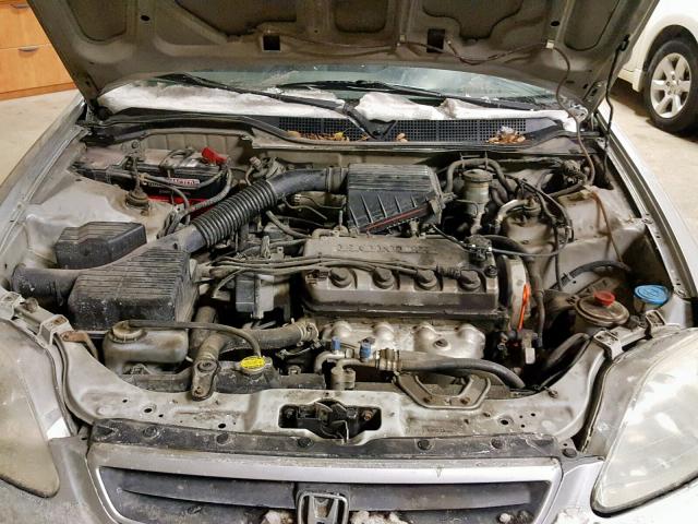 2HGEJ6619YH904346 - 2000 HONDA CIVIC BASE GRAY photo 7