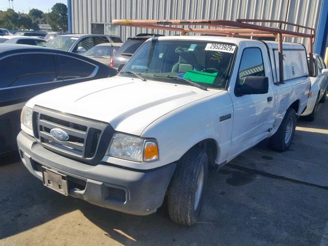 1FTYR10D36PA02309 - 2006 FORD RANGER WHITE photo 2