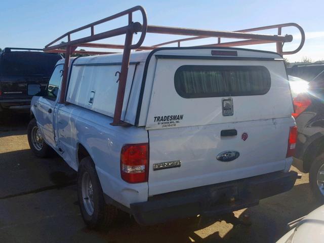 1FTYR10D36PA02309 - 2006 FORD RANGER WHITE photo 3