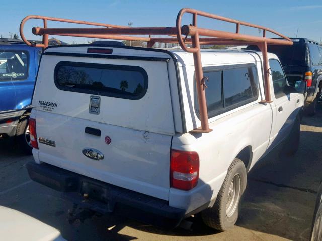 1FTYR10D36PA02309 - 2006 FORD RANGER WHITE photo 4