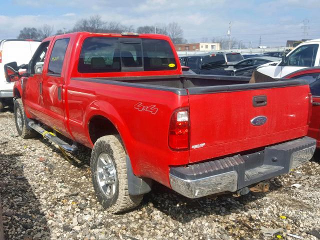 1FTWW31Y18EE23330 - 2008 FORD F350 SRW S RED photo 3