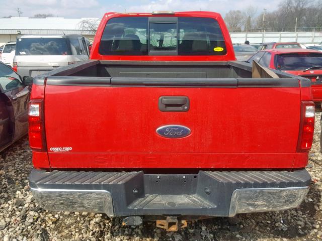 1FTWW31Y18EE23330 - 2008 FORD F350 SRW S RED photo 9