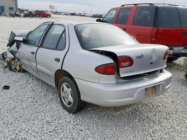 1G1JC524017421811 - 2001 CHEVROLET CAVALIER B SILVER photo 3