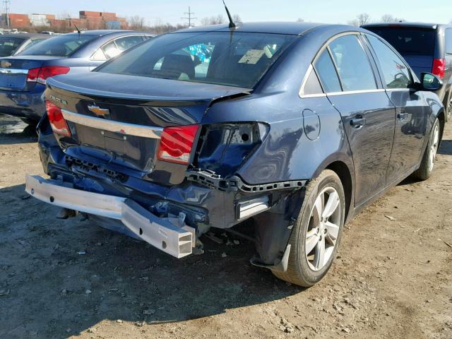 1G1P75SZ1E7420585 - 2014 CHEVROLET CRUZE BLUE photo 4