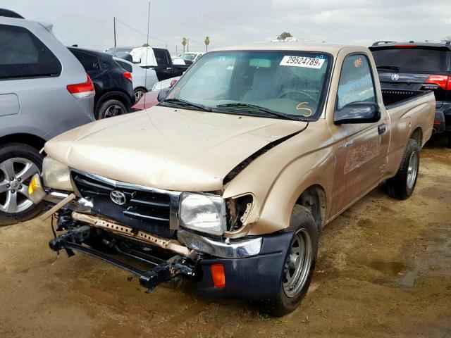 4TANL42N4YZ663782 - 2000 TOYOTA TACOMA TAN photo 2