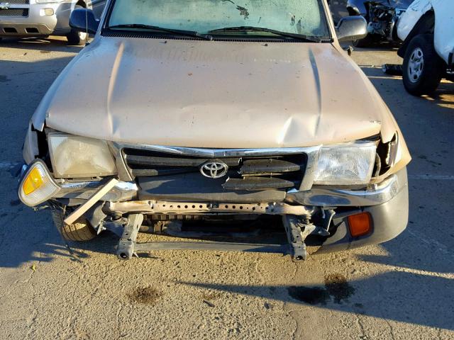 4TANL42N4YZ663782 - 2000 TOYOTA TACOMA TAN photo 9