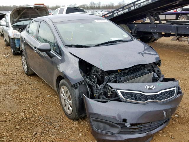 KNADN4A33D6100158 - 2013 KIA RIO EX BLUE photo 1